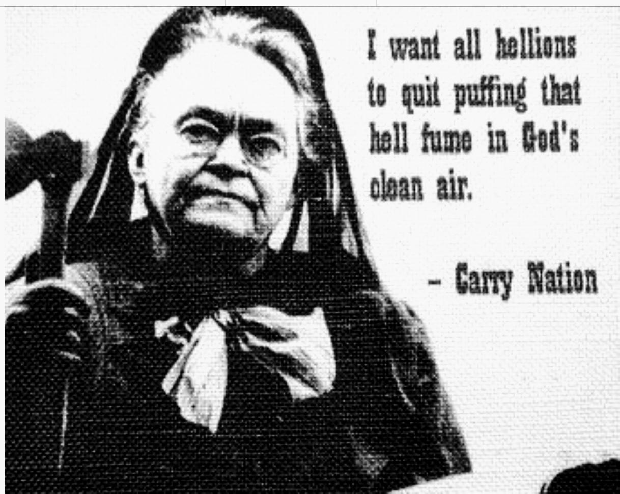 A screenplay about Carrie Nation